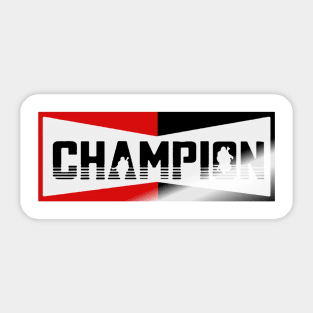 Champion Brad Pit Sticker